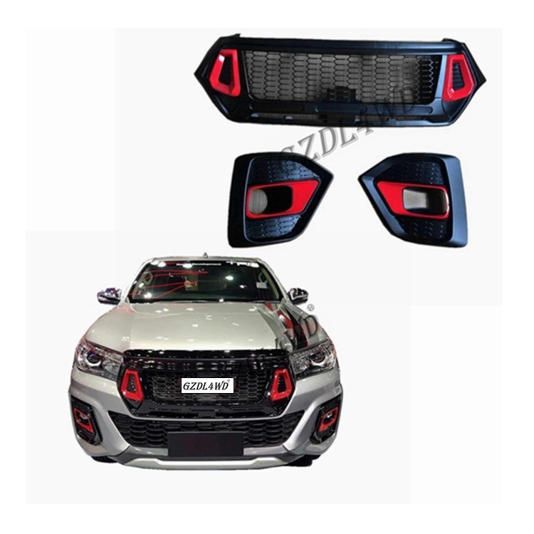 Purple Horn 4x4 Toyota Hilux Revo Rocco Front Grille Replacement 2018