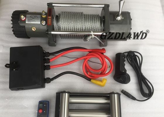 ATVのための道のハンドルバーの小型ウィンチ電気自動車12v 24v 8000lbsを離れて