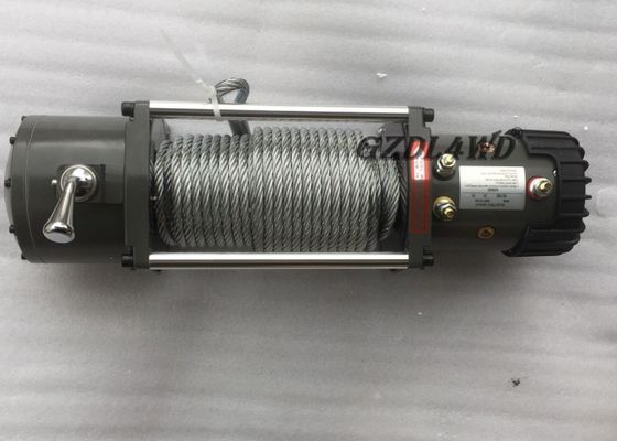 道の頑丈な電気ウィンチの鋼線10000lbsの単一行12V 24Vを離れた5トン